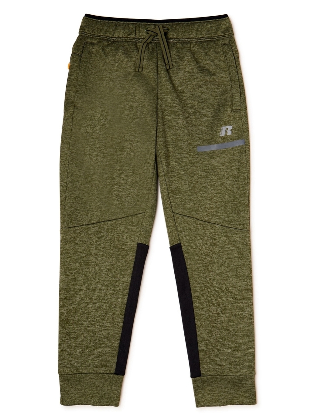 Russell Athletic Olive Green Pants with Black Waistband